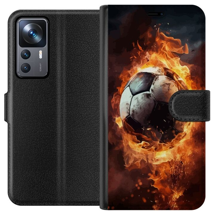 Wallet case for Xiaomi 12T with Football design in the group SMARTPHONE & TABLETS / Phone cases / Xiaomi at TP E-commerce Nordic AB (A63974)