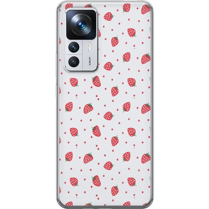 Mobile case for Xiaomi 12T with Strawberries design in the group SMARTPHONE & TABLETS / Phone cases / Xiaomi at TP E-commerce Nordic AB (A63997)