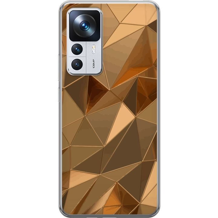 Mobile case for Xiaomi 12T with 3D Gold design in the group SMARTPHONE & TABLETS / Phone cases / Xiaomi at TP E-commerce Nordic AB (A64004)