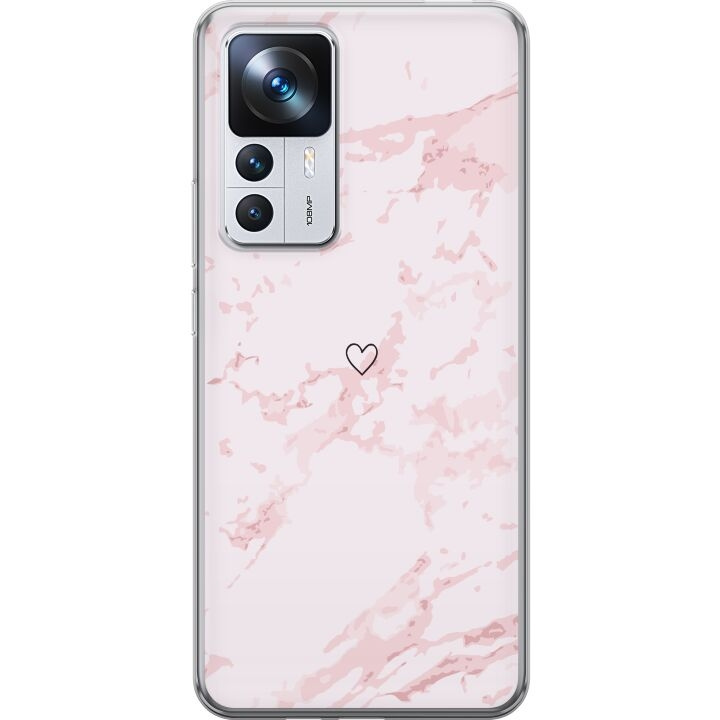 Mobile case for Xiaomi 12T Pro with Pink Heart design in the group SMARTPHONE & TABLETS / Phone cases / Xiaomi at TP E-commerce Nordic AB (A64057)