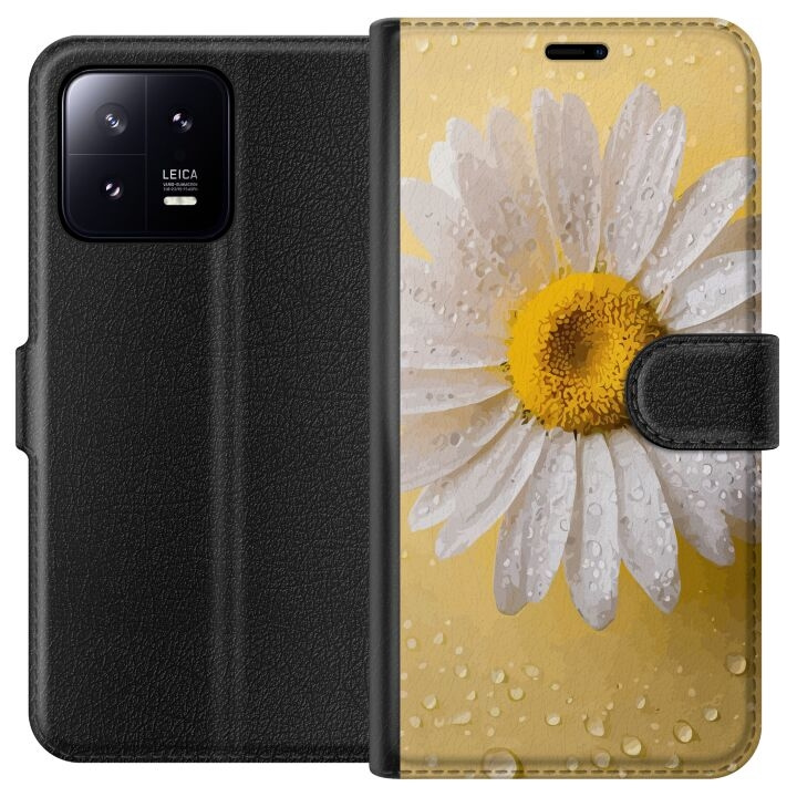 Wallet case for Xiaomi 13 with Porslinsblomma design in the group SMARTPHONE & TABLETS / Phone cases / Xiaomi at TP E-commerce Nordic AB (A64061)