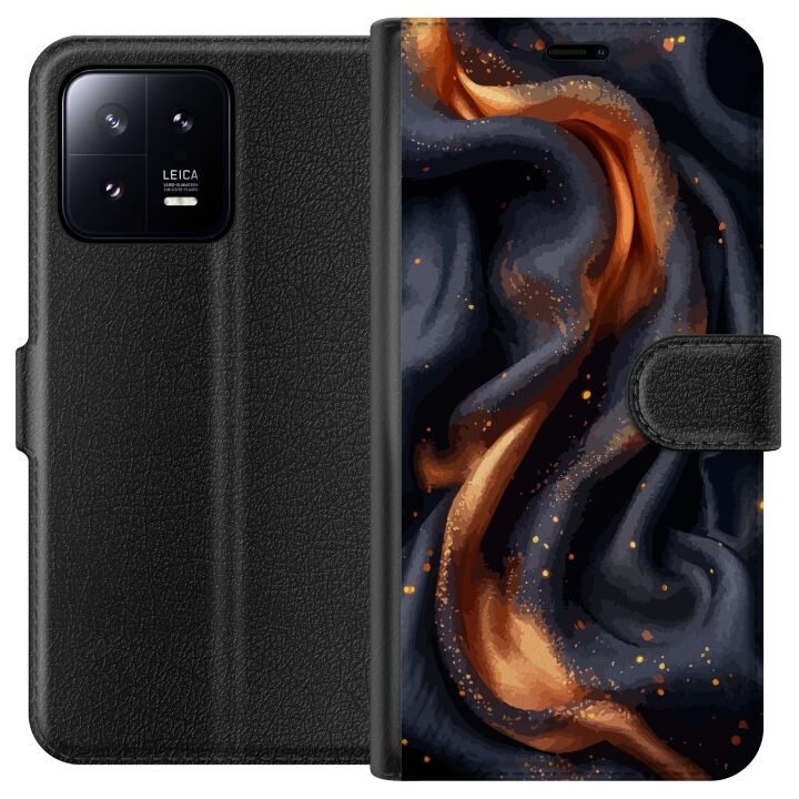 Wallet case for Xiaomi 13 with Fiery silk design in the group SMARTPHONE & TABLETS / Phone cases / Xiaomi at TP E-commerce Nordic AB (A64062)