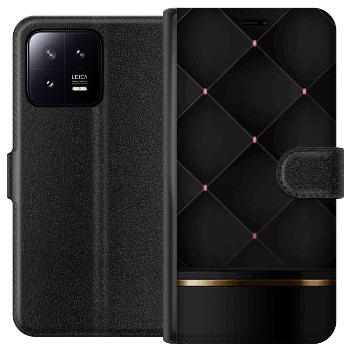 Wallet case for Xiaomi 13 with Luxury line design in the group SMARTPHONE & TABLETS / Phone cases / Xiaomi at TP E-commerce Nordic AB (A64076)