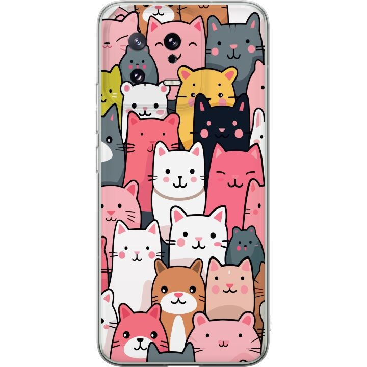 Mobile case for Xiaomi 13 with Cat pattern design in the group SMARTPHONE & TABLETS / Phone cases / Xiaomi at TP E-commerce Nordic AB (A64096)