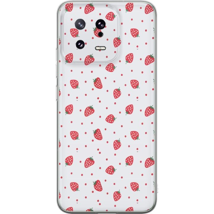 Mobile case for Xiaomi 13 with Strawberries design in the group SMARTPHONE & TABLETS / Phone cases / Xiaomi at TP E-commerce Nordic AB (A64105)