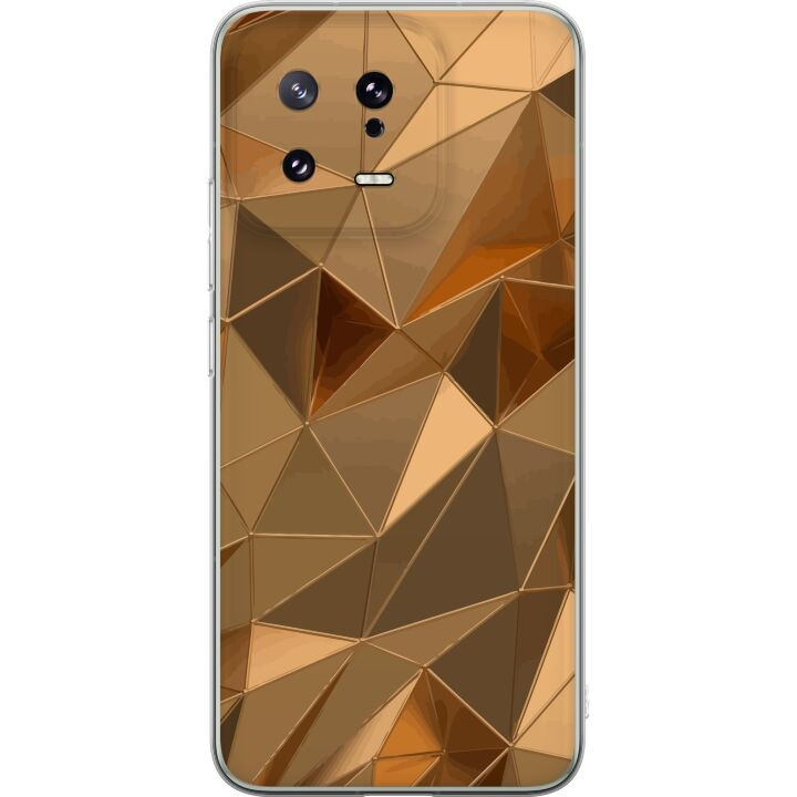 Mobile case for Xiaomi 13 with 3D Gold design in the group SMARTPHONE & TABLETS / Phone cases / Xiaomi at TP E-commerce Nordic AB (A64112)