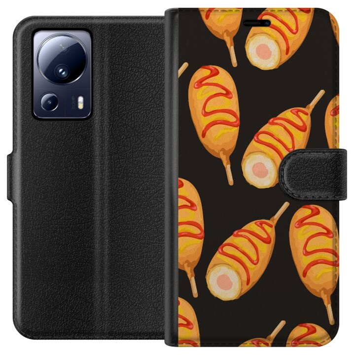 Wallet case for Xiaomi 13 Lite with Chicken drumstick design in the group SMARTPHONE & TABLETS / Phone cases / Xiaomi at TP E-commerce Nordic AB (A64124)