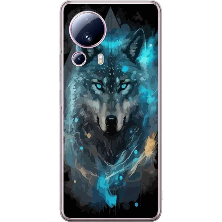 Mobile case for Xiaomi 13 Lite with Wolf design in the group SMARTPHONE & TABLETS / Phone cases / Xiaomi at TP E-commerce Nordic AB (A64147)