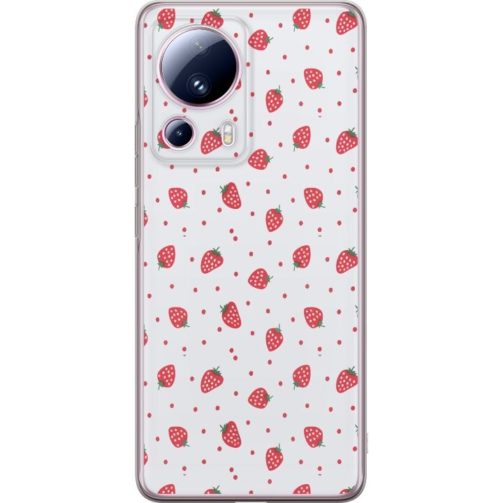 Mobile case for Xiaomi 13 Lite with Strawberries design in the group SMARTPHONE & TABLETS / Phone cases / Xiaomi at TP E-commerce Nordic AB (A64159)