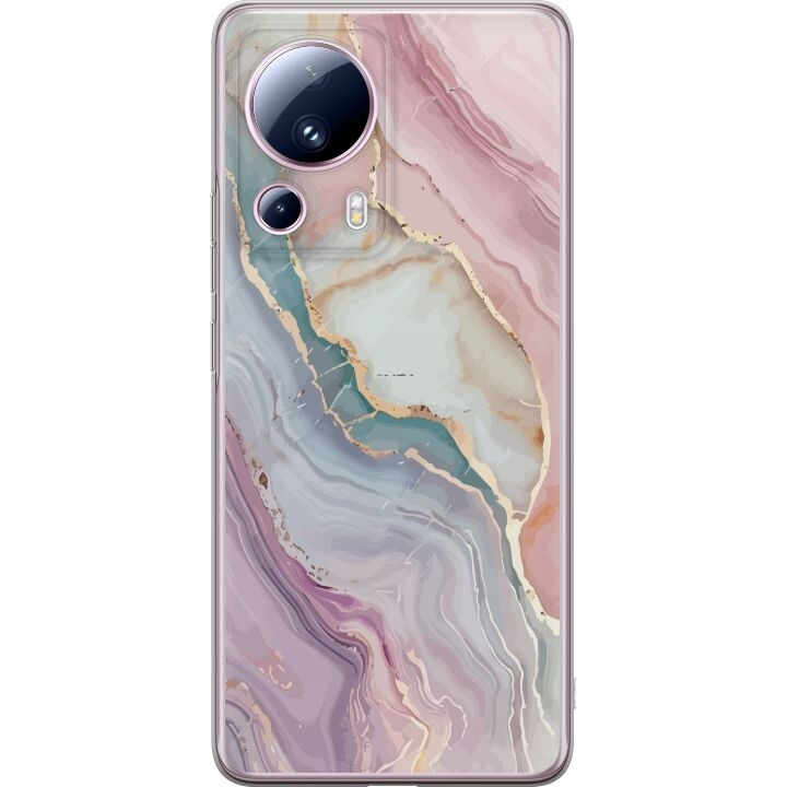 Mobile case for Xiaomi 13 Lite with Marble design in the group SMARTPHONE & TABLETS / Phone cases / Xiaomi at TP E-commerce Nordic AB (A64164)