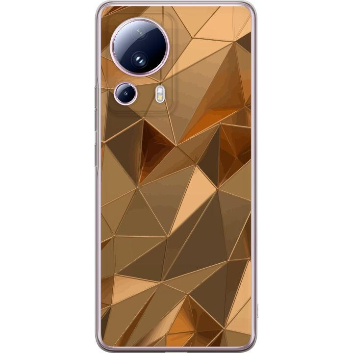 Mobile case for Xiaomi 13 Lite with 3D Gold design in the group SMARTPHONE & TABLETS / Phone cases / Xiaomi at TP E-commerce Nordic AB (A64166)