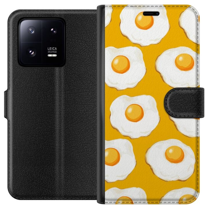 Wallet case for Xiaomi 13 Pro with Fried egg design in the group SMARTPHONE & TABLETS / Phone cases / Xiaomi at TP E-commerce Nordic AB (A64171)