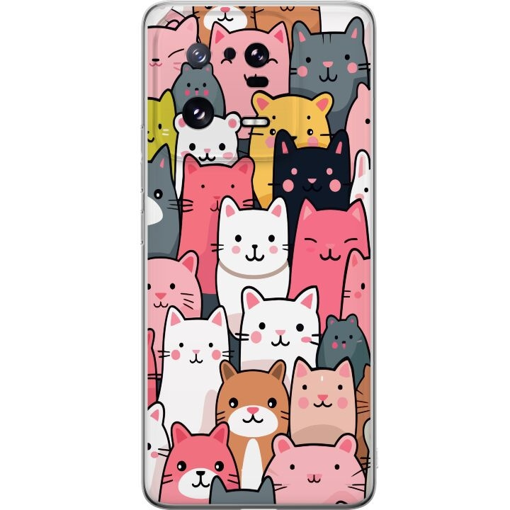 Mobile case for Xiaomi 13 Pro with Cat pattern design in the group SMARTPHONE & TABLETS / Phone cases / Xiaomi at TP E-commerce Nordic AB (A64204)