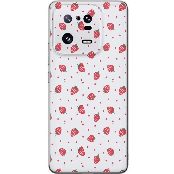 Mobile case for Xiaomi 13 Pro with Strawberries design in the group SMARTPHONE & TABLETS / Phone cases / Xiaomi at TP E-commerce Nordic AB (A64213)