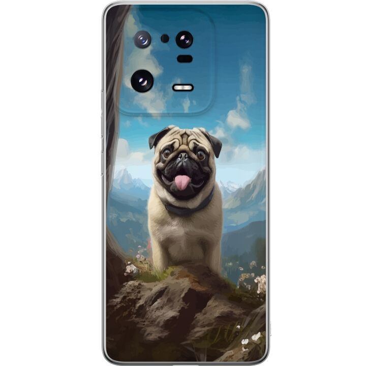 Mobile case for Xiaomi 13 Pro with Happy Dog design in the group SMARTPHONE & TABLETS / Phone cases / Xiaomi at TP E-commerce Nordic AB (A64214)