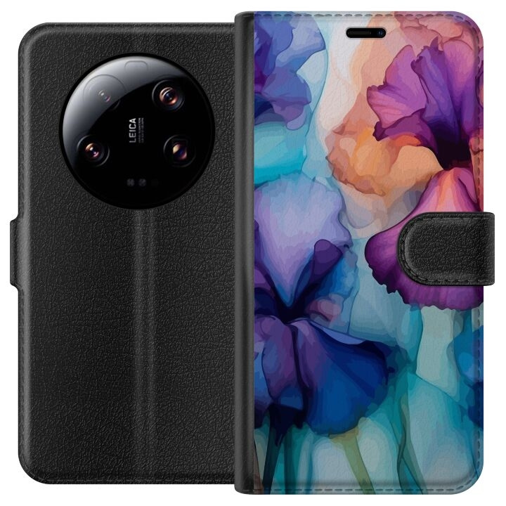 Wallet case for Xiaomi 13 Ultra with Magical flowers design in the group SMARTPHONE & TABLETS / Phone cases / Xiaomi at TP E-commerce Nordic AB (A64280)