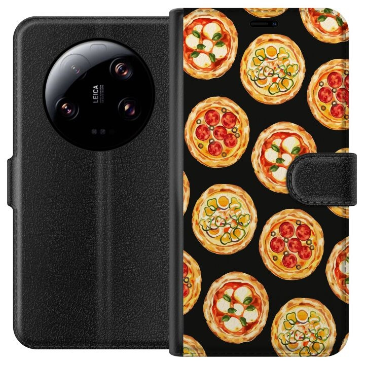 Wallet case for Xiaomi 13 Ultra with Pizza design in the group SMARTPHONE & TABLETS / Phone cases / Xiaomi at TP E-commerce Nordic AB (A64290)