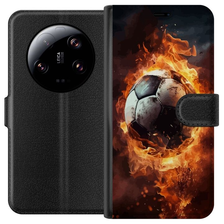 Wallet case for Xiaomi 13 Ultra with Football design in the group SMARTPHONE & TABLETS / Phone cases / Xiaomi at TP E-commerce Nordic AB (A64298)