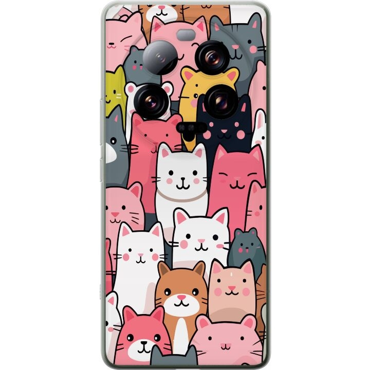 Mobile case for Xiaomi 13 Ultra with Cat pattern design in the group SMARTPHONE & TABLETS / Phone cases / Xiaomi at TP E-commerce Nordic AB (A64312)