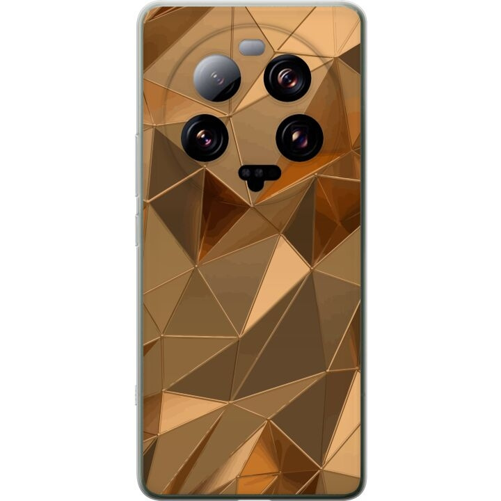 Mobile case for Xiaomi 13 Ultra with 3D Gold design in the group SMARTPHONE & TABLETS / Phone cases / Xiaomi at TP E-commerce Nordic AB (A64328)