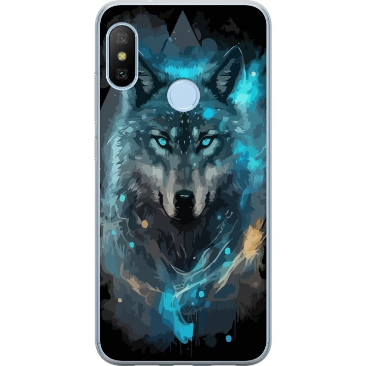 Mobile case for Xiaomi Mi A2 Lite with Wolf design in the group SMARTPHONE & TABLETS / Phone cases / Xiaomi at TP E-commerce Nordic AB (A64417)