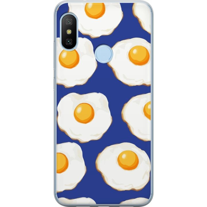 Mobile case for Xiaomi Mi A2 Lite with Fried eggs design in the group SMARTPHONE & TABLETS / Phone cases / Xiaomi at TP E-commerce Nordic AB (A64418)