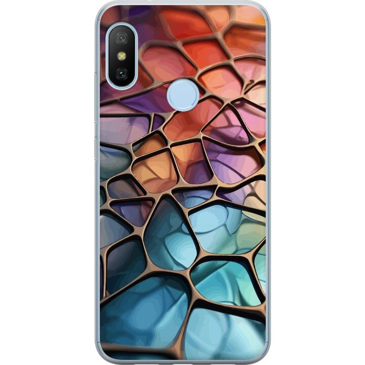 Mobile case for Xiaomi Mi A2 Lite with Metallic pattern design in the group SMARTPHONE & TABLETS / Phone cases / Xiaomi at TP E-commerce Nordic AB (A64422)