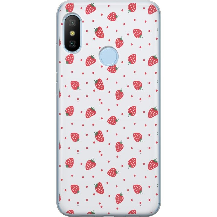 Mobile case for Xiaomi Mi A2 Lite with Strawberries design in the group SMARTPHONE & TABLETS / Phone cases / Xiaomi at TP E-commerce Nordic AB (A64429)