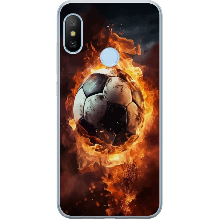 Mobile case for Xiaomi Mi A2 Lite with Football design in the group SMARTPHONE & TABLETS / Phone cases / Xiaomi at TP E-commerce Nordic AB (A64433)