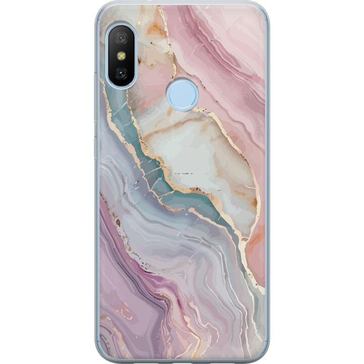 Mobile case for Xiaomi Mi A2 Lite with Marble design in the group SMARTPHONE & TABLETS / Phone cases / Xiaomi at TP E-commerce Nordic AB (A64434)