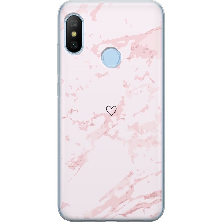 Mobile case for Xiaomi Mi A2 Lite with Pink Heart design in the group SMARTPHONE & TABLETS / Phone cases / Xiaomi at TP E-commerce Nordic AB (A64435)