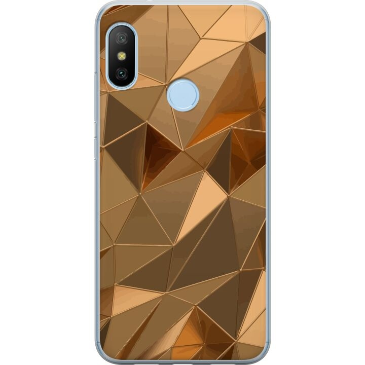 Mobile case for Xiaomi Mi A2 Lite with 3D Gold design in the group SMARTPHONE & TABLETS / Phone cases / Xiaomi at TP E-commerce Nordic AB (A64436)