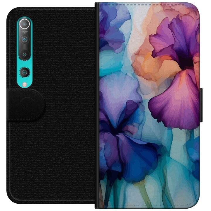 Wallet case for Xiaomi Mi 10 5G with Magical flowers design in the group SMARTPHONE & TABLETS / Phone cases / Xiaomi at TP E-commerce Nordic AB (A64442)