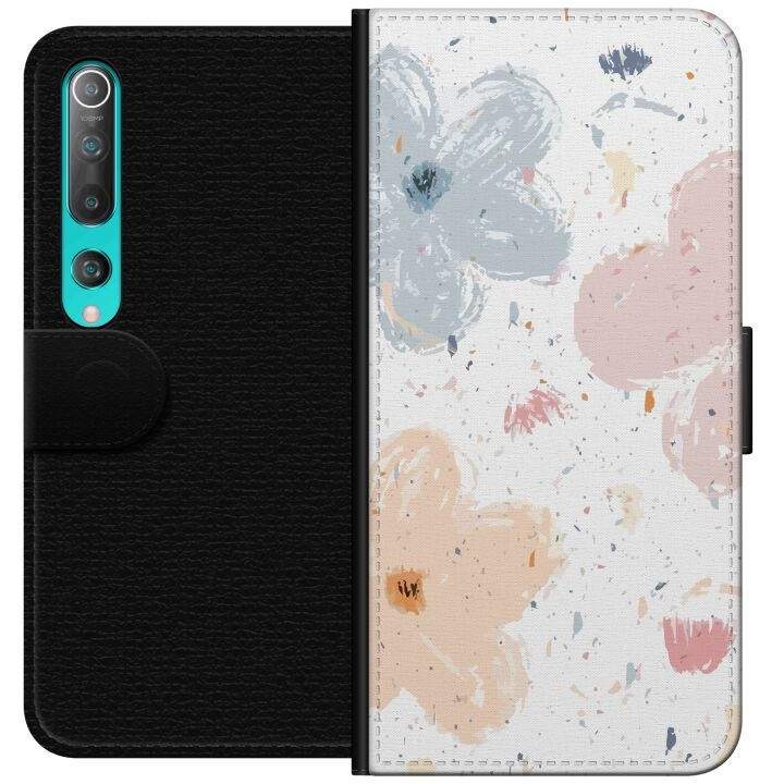 Wallet case for Xiaomi Mi 10 5G with Flowers design in the group SMARTPHONE & TABLETS / Phone cases / Xiaomi at TP E-commerce Nordic AB (A64451)