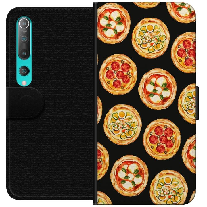 Wallet case for Xiaomi Mi 10 5G with Pizza design in the group SMARTPHONE & TABLETS / Phone cases / Xiaomi at TP E-commerce Nordic AB (A64452)