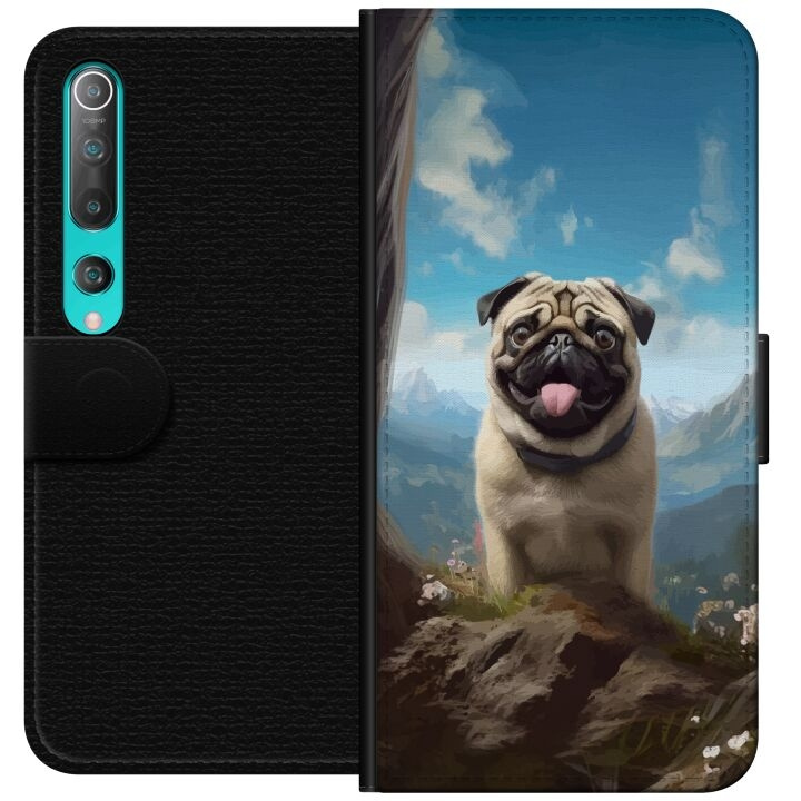 Wallet case for Xiaomi Mi 10 5G with Happy Dog design in the group SMARTPHONE & TABLETS / Phone cases / Xiaomi at TP E-commerce Nordic AB (A64457)