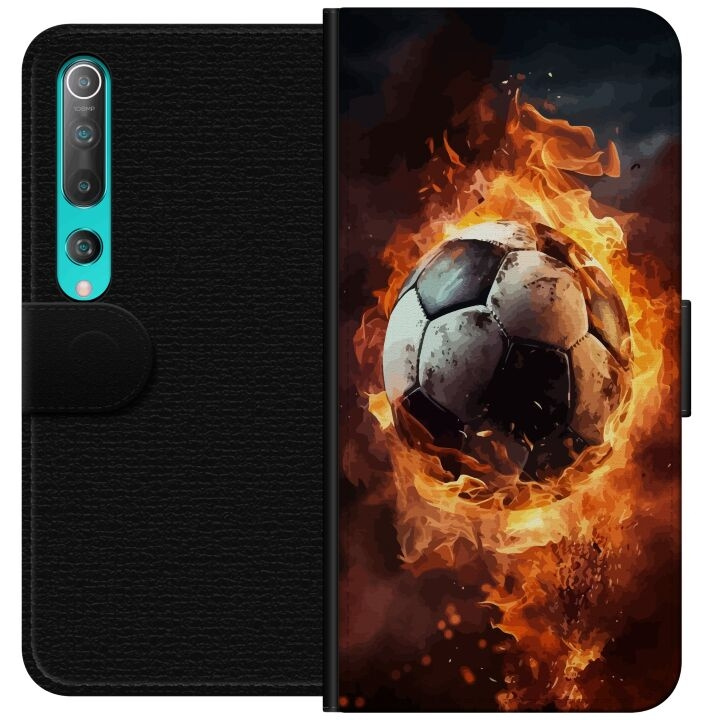 Wallet case for Xiaomi Mi 10 5G with Football design in the group SMARTPHONE & TABLETS / Phone cases / Xiaomi at TP E-commerce Nordic AB (A64460)