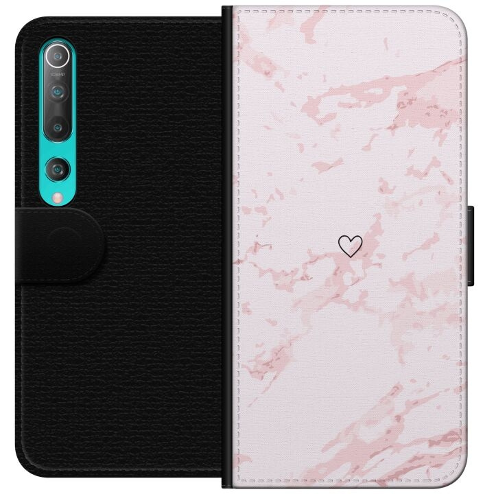 Wallet case for Xiaomi Mi 10 5G with Pink Heart design in the group SMARTPHONE & TABLETS / Phone cases / Xiaomi at TP E-commerce Nordic AB (A64462)