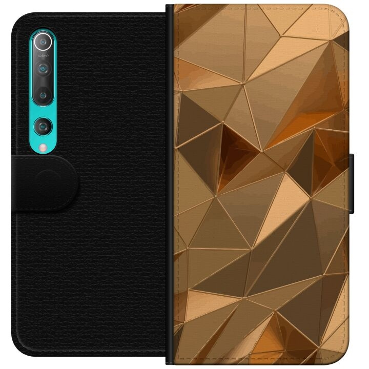 Wallet case for Xiaomi Mi 10 5G with 3D Gold design in the group SMARTPHONE & TABLETS / Phone cases / Xiaomi at TP E-commerce Nordic AB (A64463)