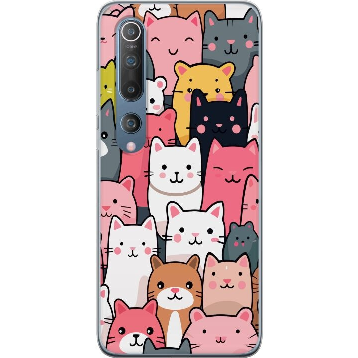 Mobile case for Xiaomi Mi 10 5G with Cat pattern design in the group SMARTPHONE & TABLETS / Phone cases / Xiaomi at TP E-commerce Nordic AB (A64474)