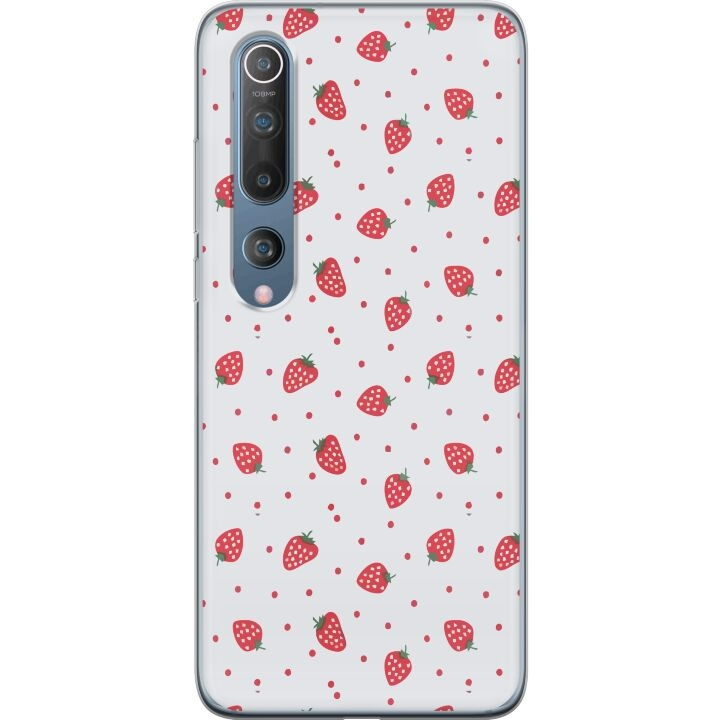 Mobile case for Xiaomi Mi 10 5G with Strawberries design in the group SMARTPHONE & TABLETS / Phone cases / Xiaomi at TP E-commerce Nordic AB (A64483)