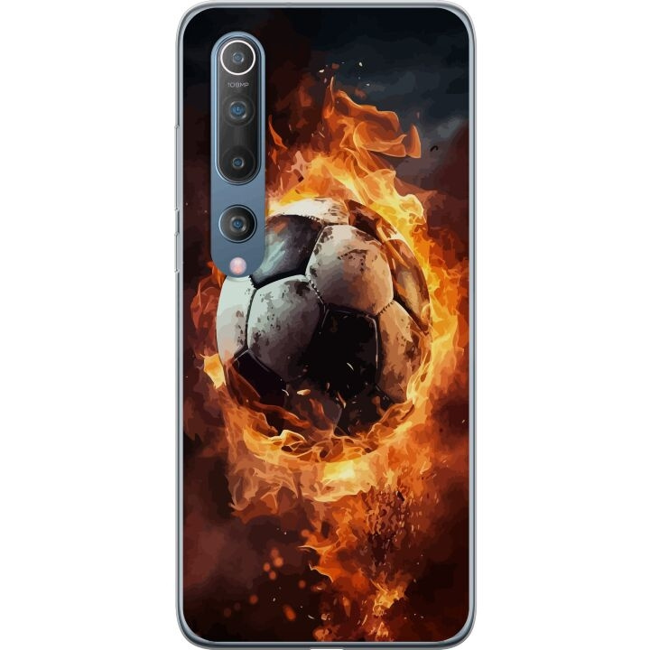 Mobile case for Xiaomi Mi 10 5G with Football design in the group SMARTPHONE & TABLETS / Phone cases / Xiaomi at TP E-commerce Nordic AB (A64487)