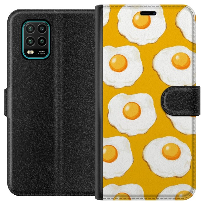 Wallet case for Xiaomi Mi 10 Lite 5G with Fried egg design in the group SMARTPHONE & TABLETS / Phone cases / Xiaomi at TP E-commerce Nordic AB (A64495)