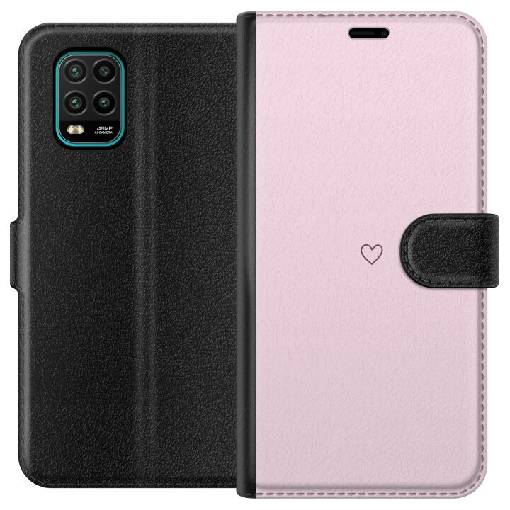 Wallet case for Xiaomi Mi 10 Lite 5G with Heart design in the group SMARTPHONE & TABLETS / Phone cases / Xiaomi at TP E-commerce Nordic AB (A64512)