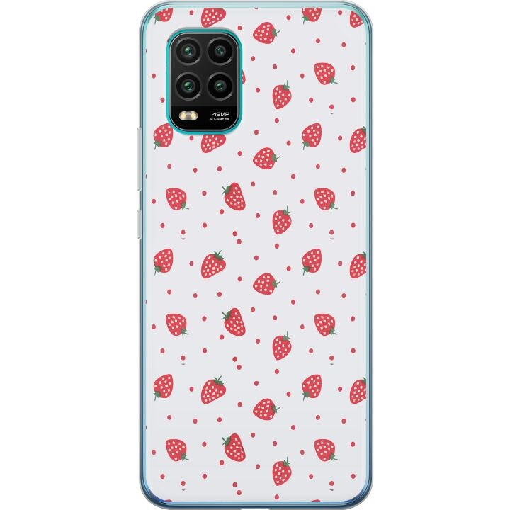 Mobile case for Xiaomi Mi 10 Lite 5G with Strawberries design in the group SMARTPHONE & TABLETS / Phone cases / Xiaomi at TP E-commerce Nordic AB (A64537)