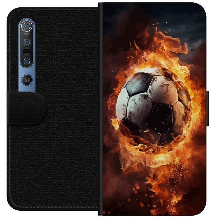 Wallet case for Xiaomi Mi 10 Pro 5G with Football design in the group SMARTPHONE & TABLETS / Phone cases / Xiaomi at TP E-commerce Nordic AB (A64568)