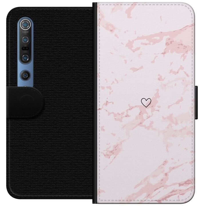 Wallet case for Xiaomi Mi 10 Pro 5G with Pink Heart design in the group SMARTPHONE & TABLETS / Phone cases / Xiaomi at TP E-commerce Nordic AB (A64570)