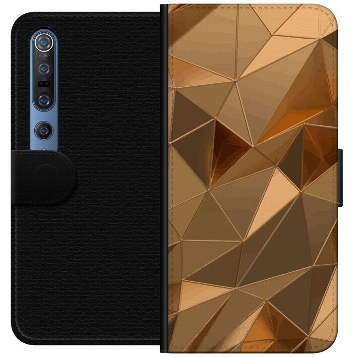 Wallet case for Xiaomi Mi 10 Pro 5G with 3D Gold design in the group SMARTPHONE & TABLETS / Phone cases / Xiaomi at TP E-commerce Nordic AB (A64571)