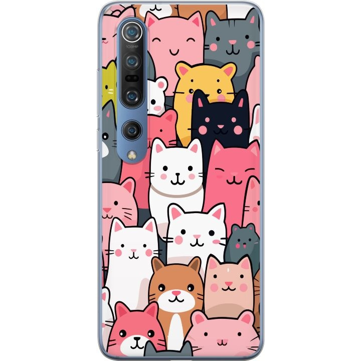 Mobile case for Xiaomi Mi 10 Pro 5G with Cat pattern design in the group SMARTPHONE & TABLETS / Phone cases / Xiaomi at TP E-commerce Nordic AB (A64582)