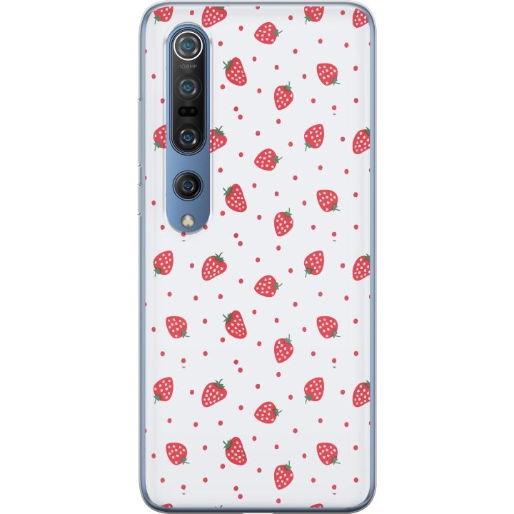 Mobile case for Xiaomi Mi 10 Pro 5G with Strawberries design in the group SMARTPHONE & TABLETS / Phone cases / Xiaomi at TP E-commerce Nordic AB (A64591)